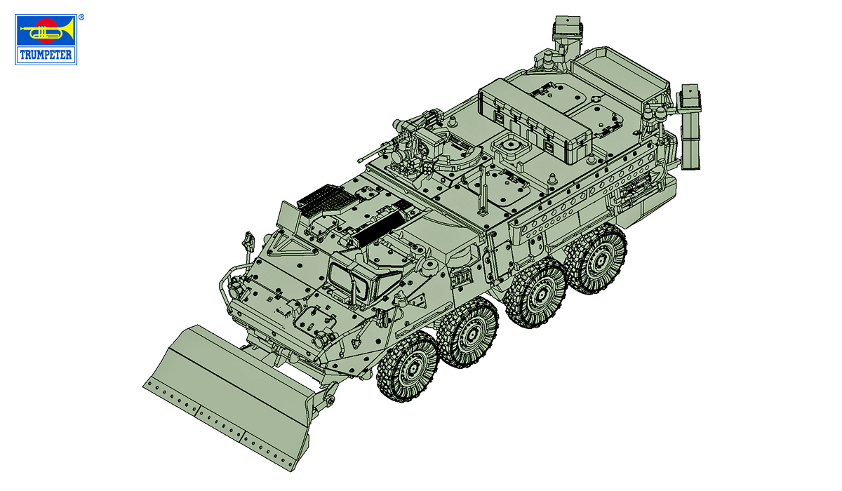 トランペッター[TR07456]1/72 M1132ストライカー工兵支援車 w/LWMR