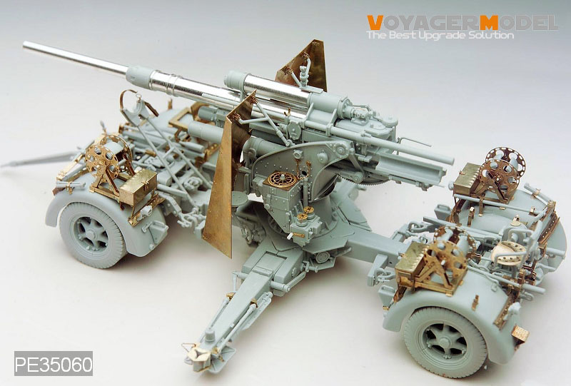 VoyagerModel [PE35060]WWII独 8.8cmFlaK36高射砲 エッチングセット(DML用)