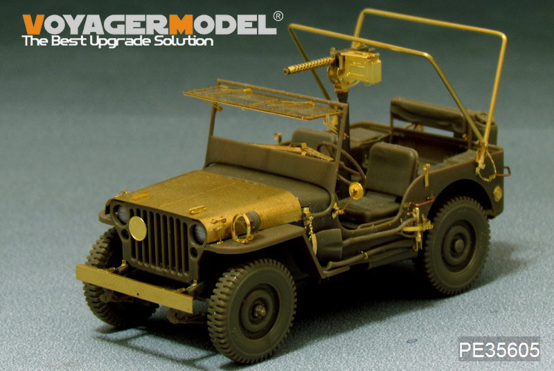 VoyagerModel [PE35605] 1/35 WWII 米 フォード GPW ジープ 1942年型 エッチングセット(ブロンコ用)