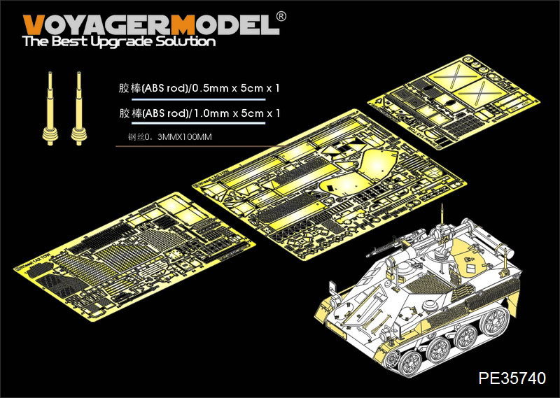 VoyagerModel [PE35740] 1/35 現用独 ヴィーゼル1A1-A2 TOW対戦車ミサイル搭載型エッチングセット(AFV35265用)