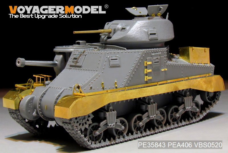 VoyagerModel [PE35843]1/35 WWII英 M3グラント中戦車 エッチング基本セット(タコム2086用)