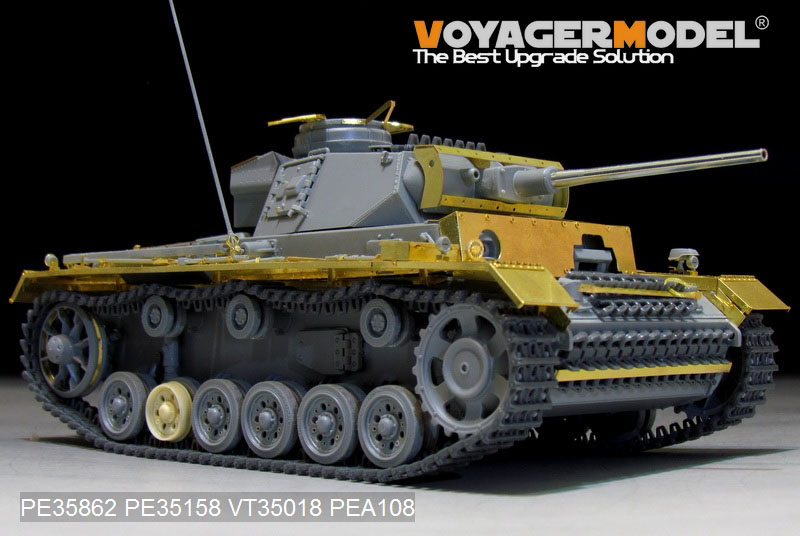 VoyagerModel [PE35862]1/35 WWII独 III号戦車L型 エッチング基本セット(DML6387用)
