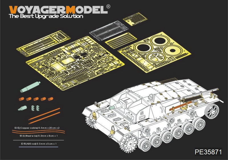 VoyagerModel [PE35871]1/35 WWII独 III号突撃砲C/D型 エッチング基本