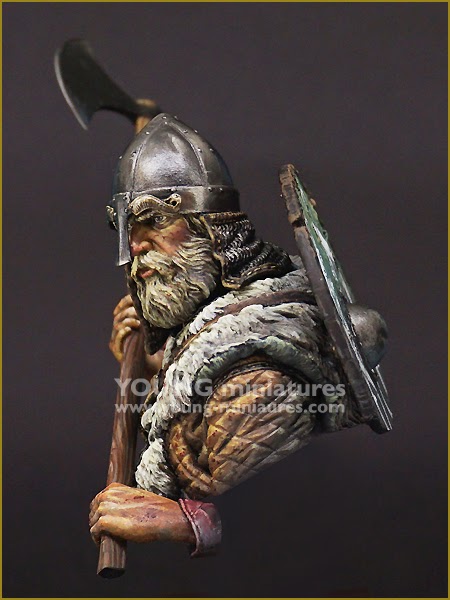 Young Miniatures Yh1852 1 10 戦斧を構えるバイキングの戦士 M S Models Web Shop