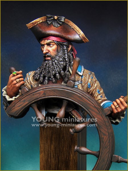Young Miniatures[YH1859]1/10 舵を取る海賊黒髭 1718年