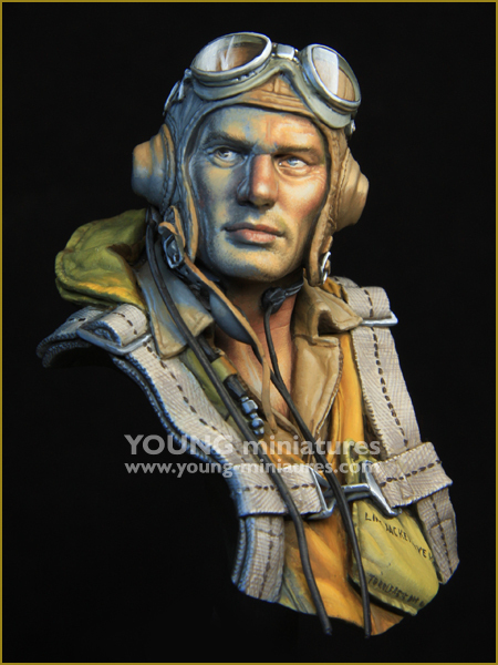 Young Miniatures[YM1890]1/10 WWII アメリカ海軍パイロット胸像