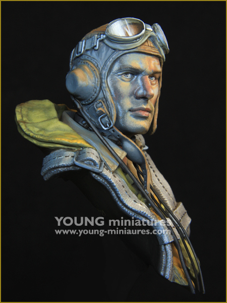 Young Miniatures[YM1890]1/10 WWII アメリカ海軍パイロット胸像