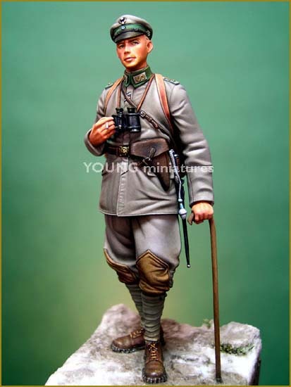 Young Miniatures[YM7001-R]70mm WWIドイツ帝国陸軍中尉 第3軽歩兵連隊
