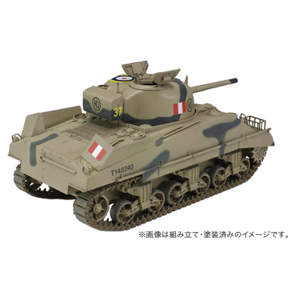 アスカモデル[35-017s] 1/35 イギリス陸軍 シャーマンIII 直視バイザー型 （初期型サスペンションつき） （バリューギア製 レジン  ドラム缶付属）