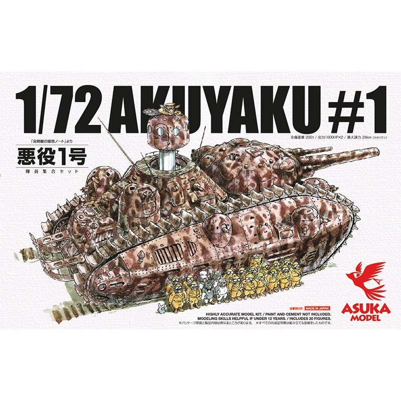 アスカモデル[TG-2] 1/72 悪役１号 隊員集合セット