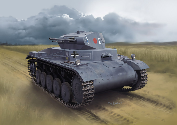 サイバーホビー [CH6687]1/35 WW.II ドイツ軍 II号戦車A型 w