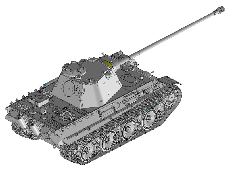 サイバーホビー[CH6799]1/35 WW.II ドイツ軍 パンターF型 7.5cm KwK.42 L/100搭載型