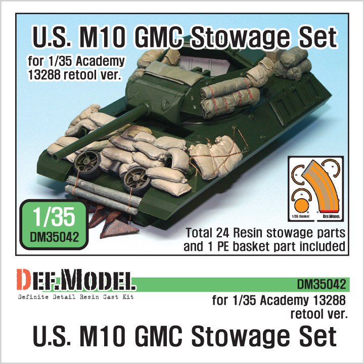 DEF.MODEL[DM35042]アメリカ M10 駆逐戦車 積荷セット（アカデミー用