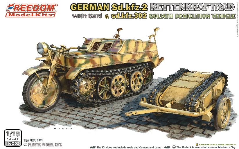 フリーダムモデルキット[FRE16002]1/16 WW.II ドイツ軍 Sd.kfz.2