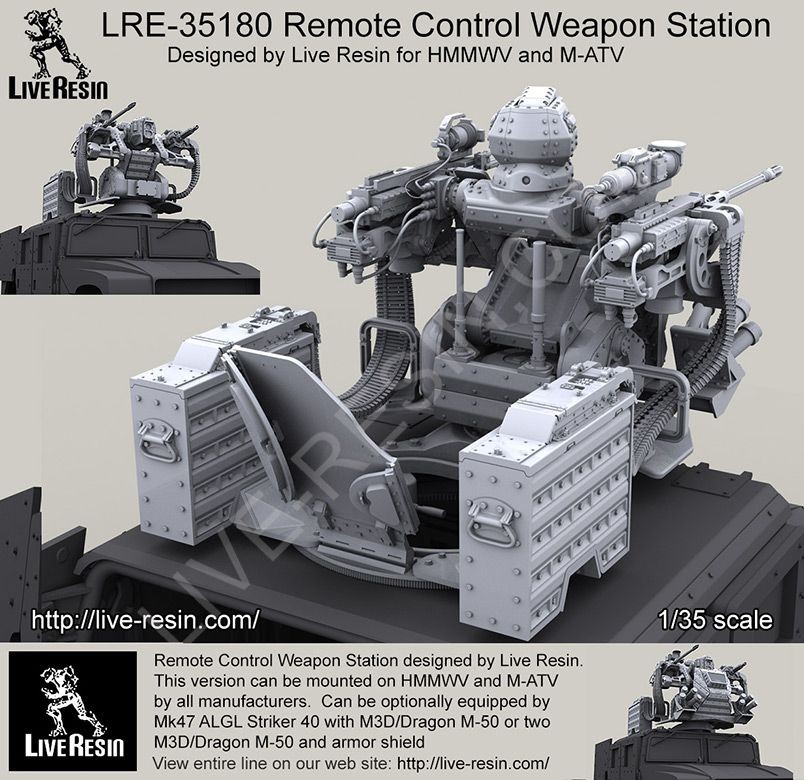 Live Resin Lre 1 35 ハンヴィー M Atv 遠隔操作銃塔 架空装備 M S Models Web Shop