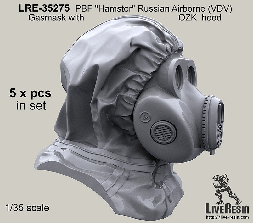 Live Resin[LRE35275]1/35 ロシア空挺隊”ハムスター”ガスマスク着用