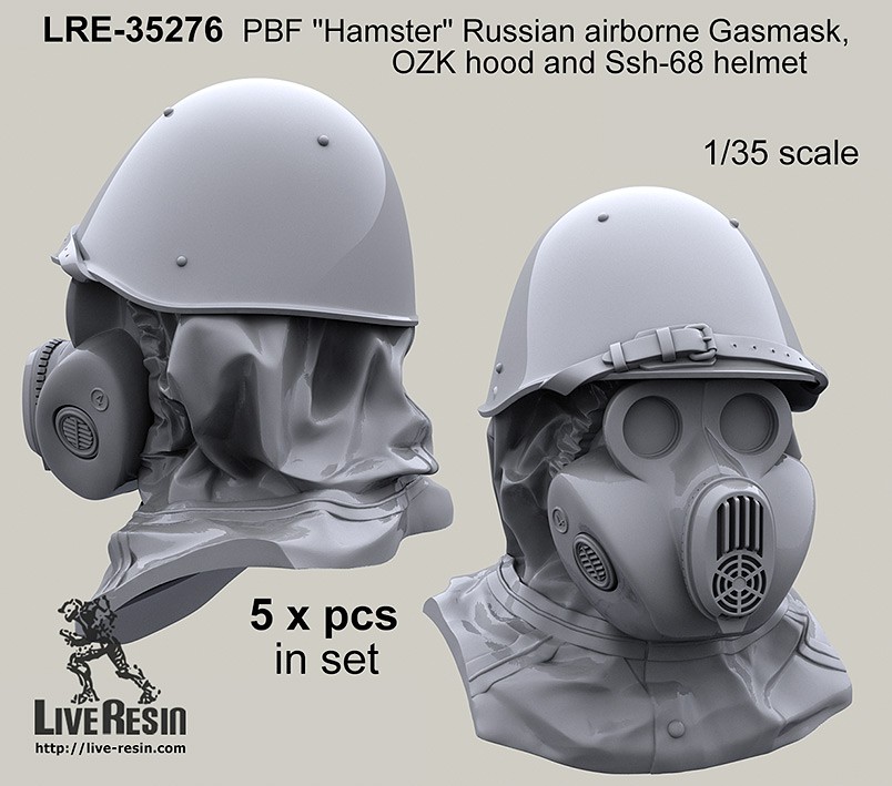 Live Resin[LRE35276]1/35 ロシア空挺隊”ハムスター”ガスマスク着用