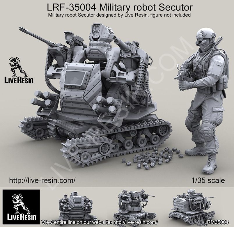 Live Resin[LRM35004]1/35 軍用ロボット(架空装備)セクターII(1) - M.S