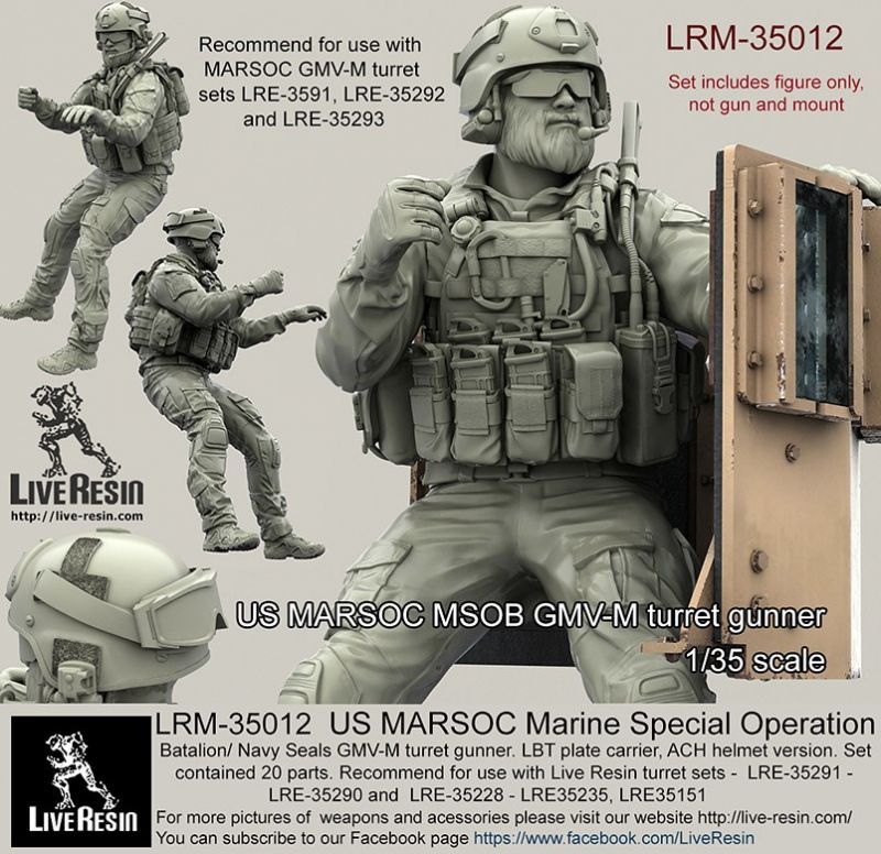 Live Resin[LRM35012]1/35 現用米特殊部隊(3)ネイビーシールズ