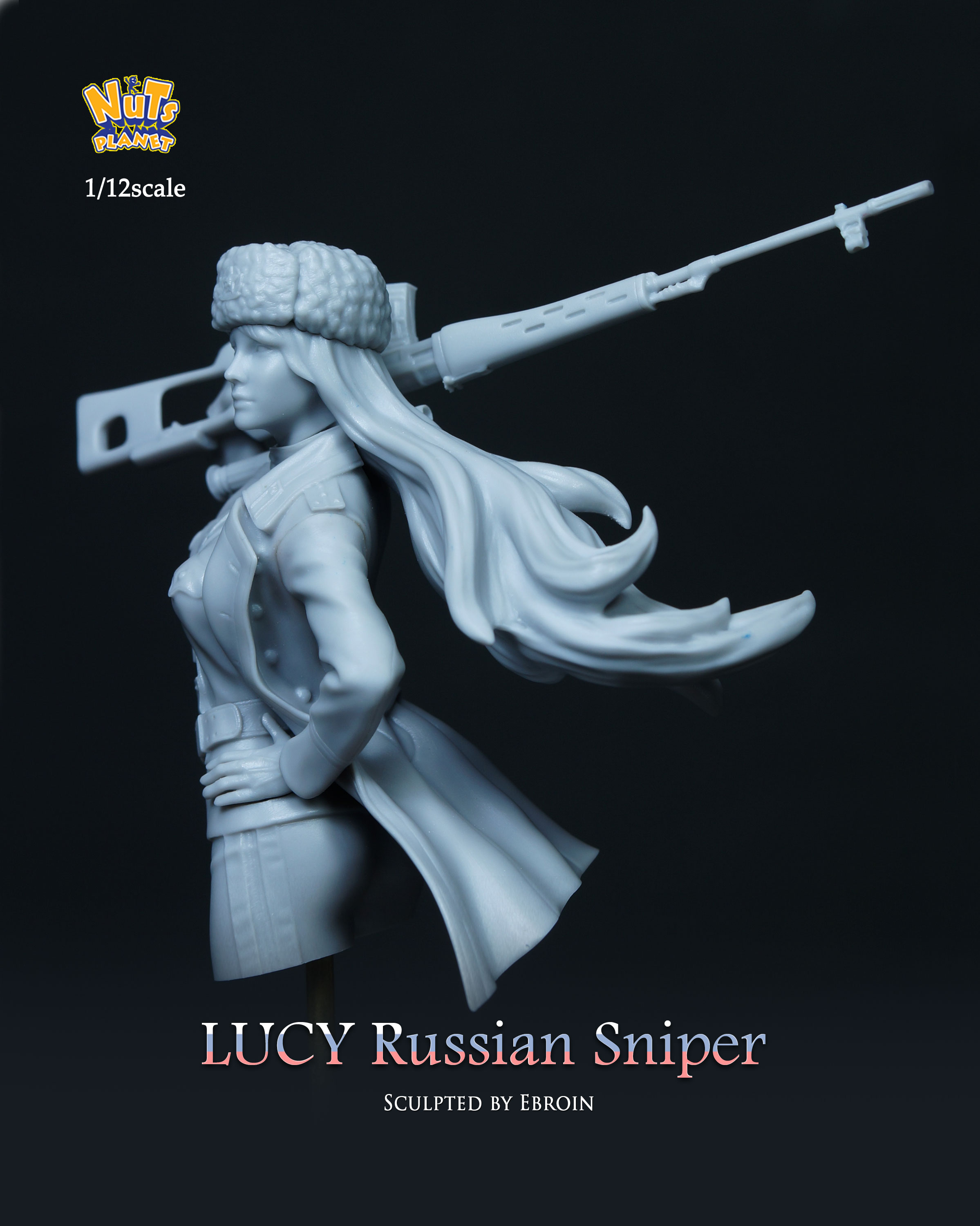 ナッツプラネット Np B040 1 12 現用 露 胸像 ロシア最凶の女狙撃兵ルーシー バストモデル M S Models Web Shop