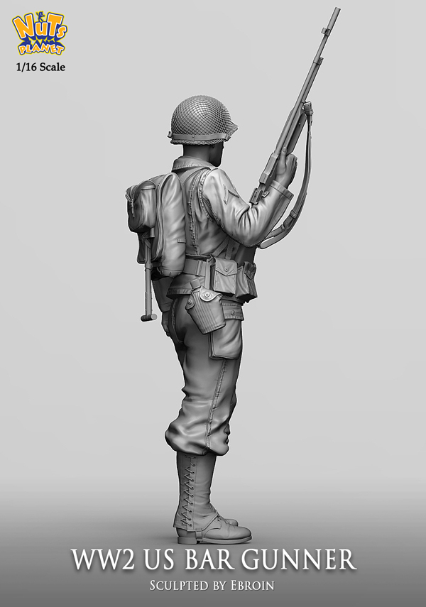 ナッツプラネット[NP-12007]1/16 WWII アメリカ陸軍BAR射撃手(120mm)