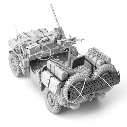 人気商品超目玉 目玉商品 1/6 スケールWWII イギリス陸軍 SAS 4×4 小型