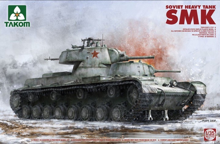 タコム 1/35 SMK ソ連軍 重戦車 プラモデル TKO2112(品) (shin-